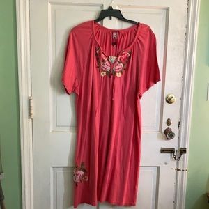 Johnny Was cotton midi dress